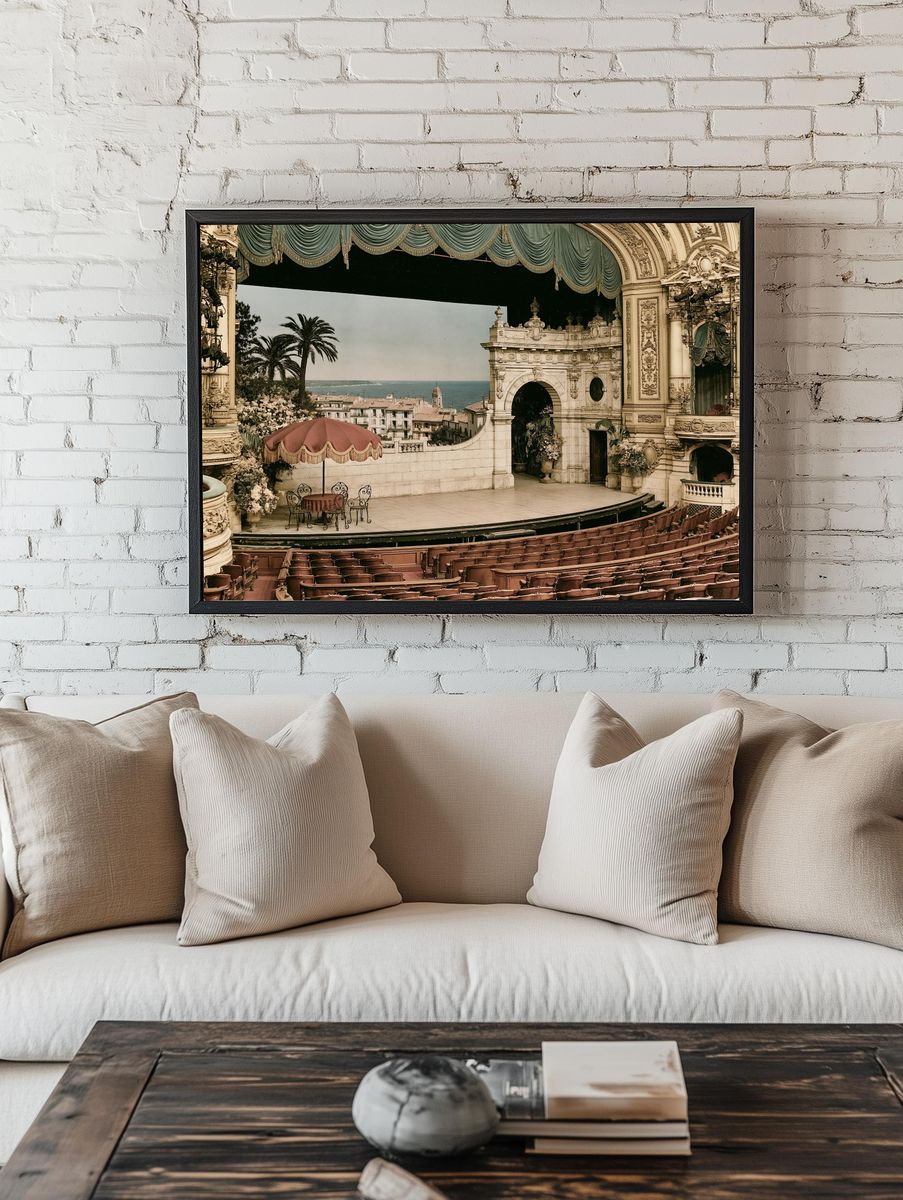 Mediterranean Opera House Interior Print. room preview