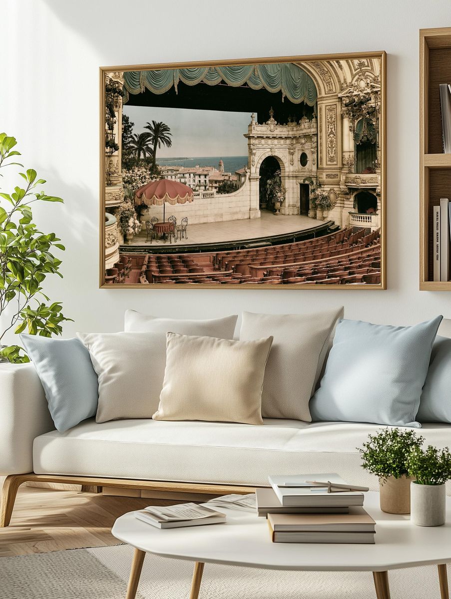 Mediterranean Opera House Interior Print. — room view 2