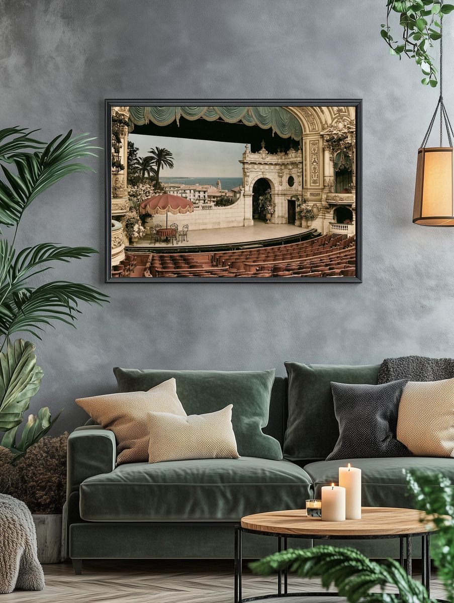 Mediterranean Opera House Interior Print. — room view 4