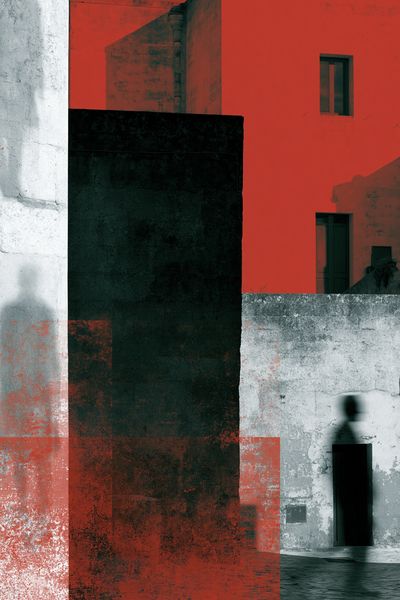 Urban Facade Collage Poster.