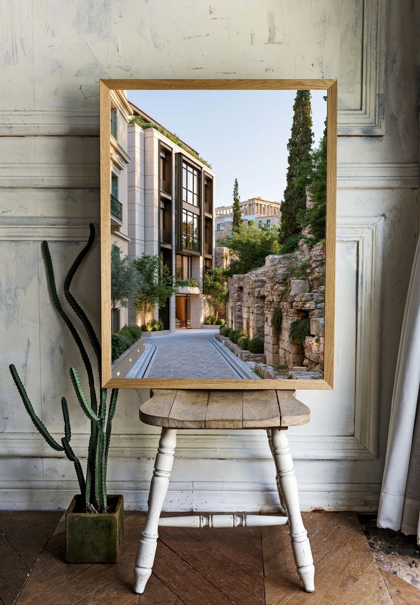 Athenian Courtyard Architecture Poster. — room view 1