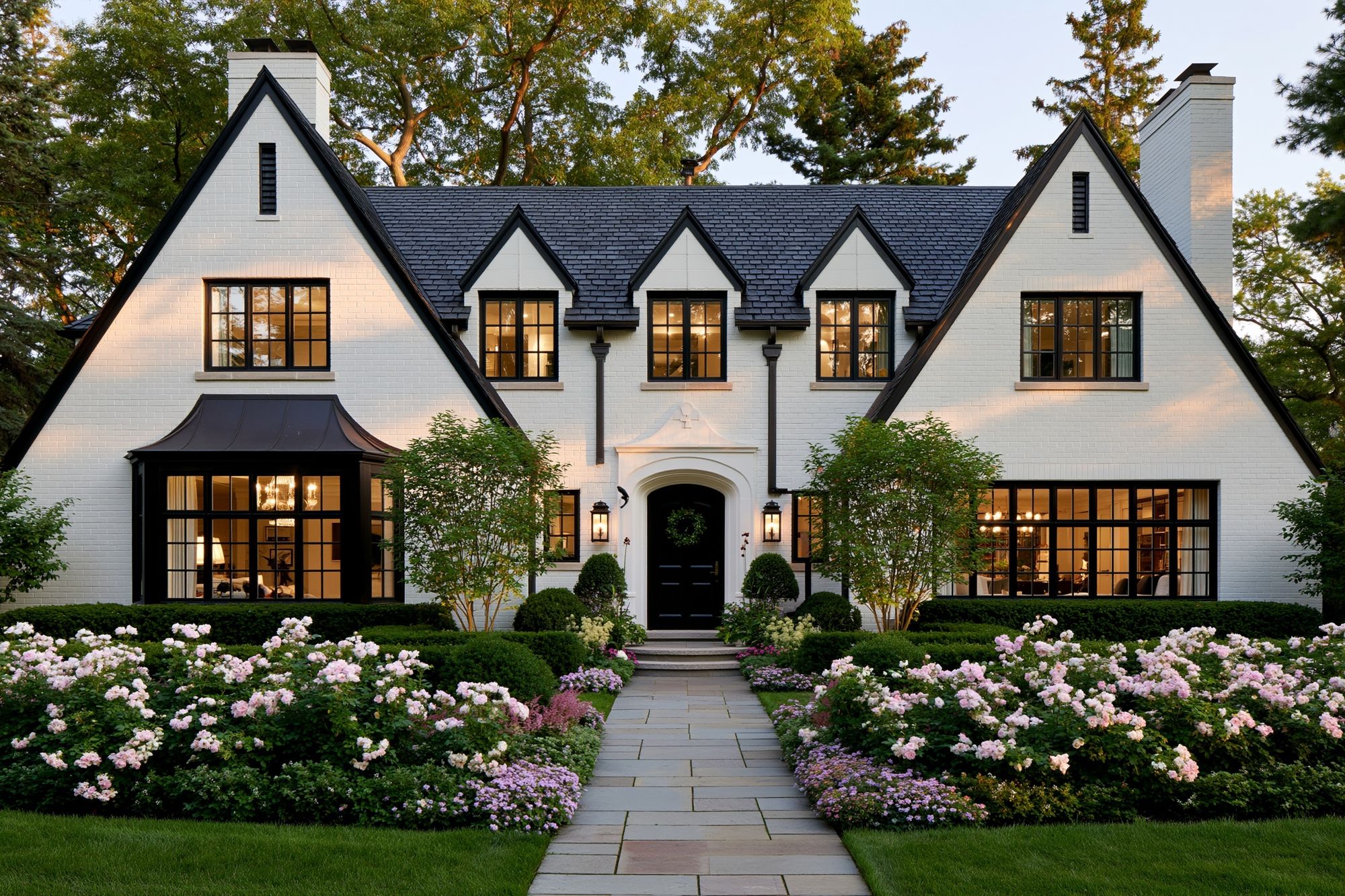Elegant Tudor Home Photography Poster. poster detail
