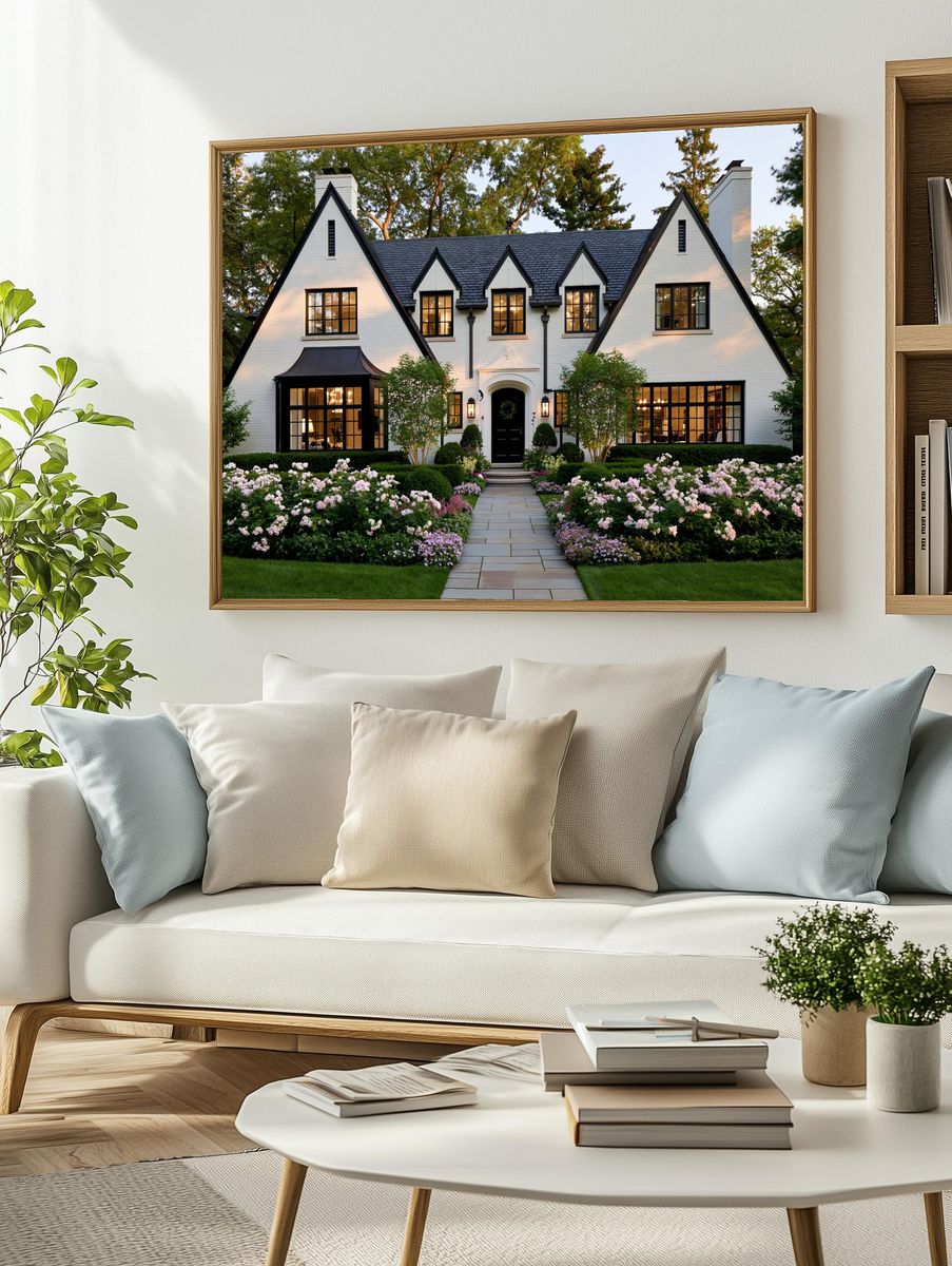 Elegant Tudor Home Photography Poster. — room view 2