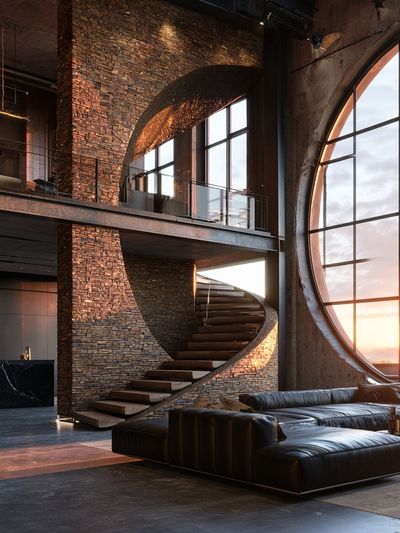 Industrial Loft Interior Photography Poster. poster