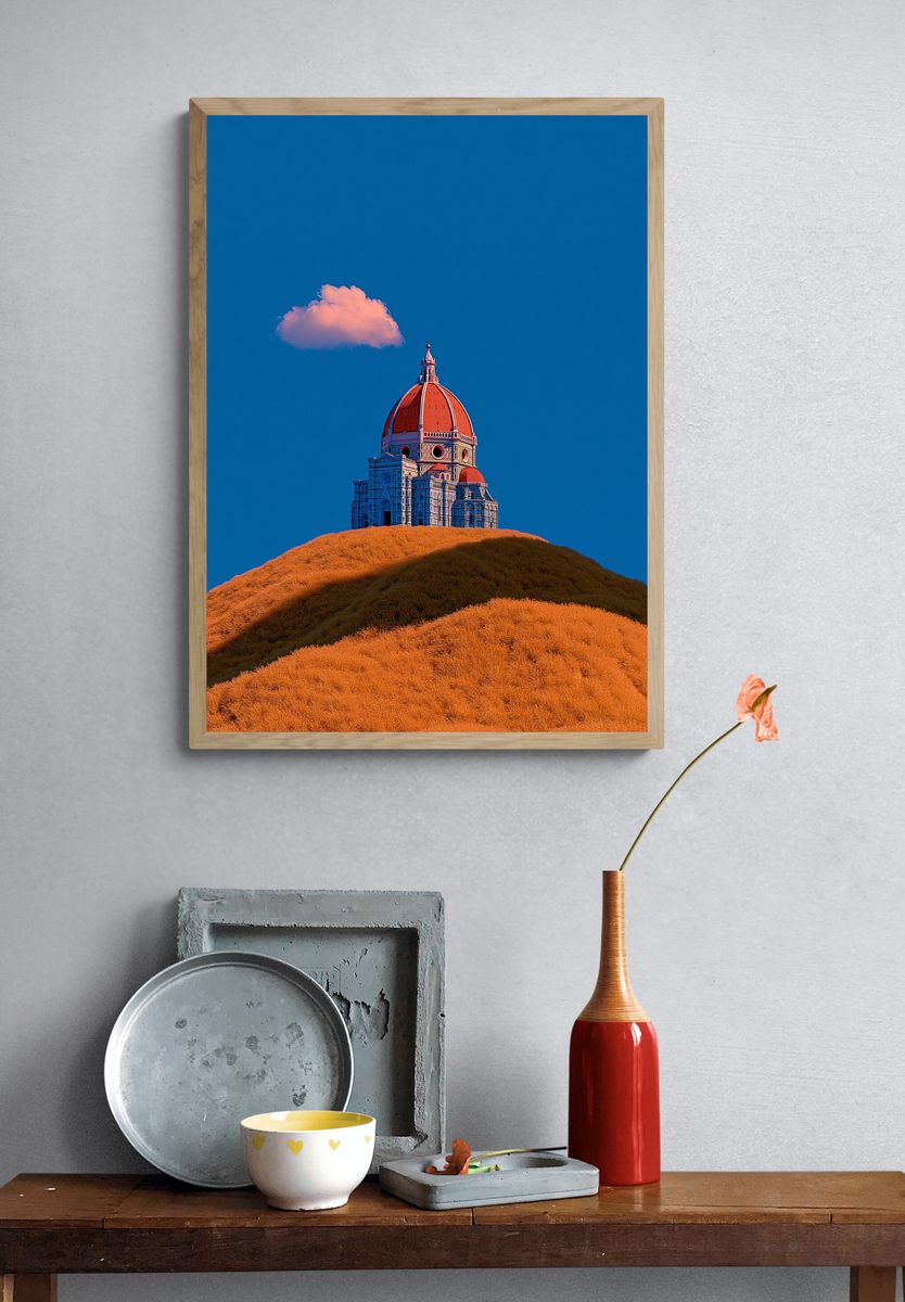 Florence Cathedral Landscape Print. — room view 3