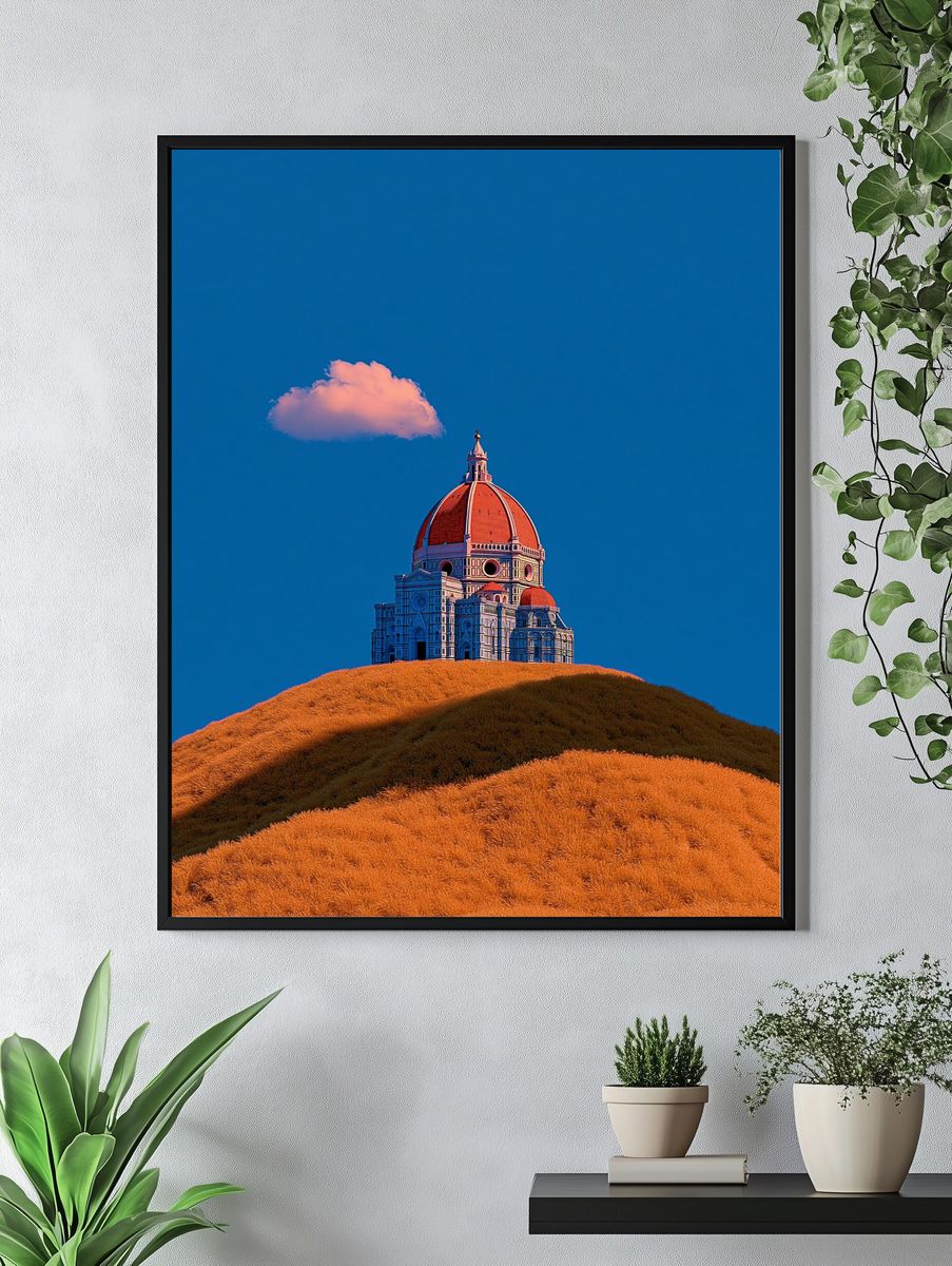 Florence Cathedral Landscape Print. — room view 4