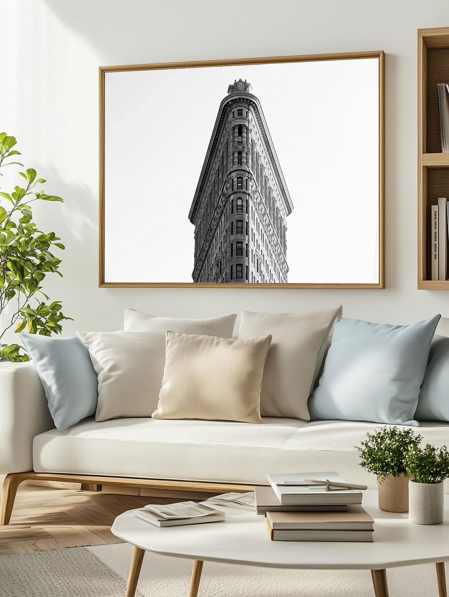 Black white photo looking Flatiron. — room view 2