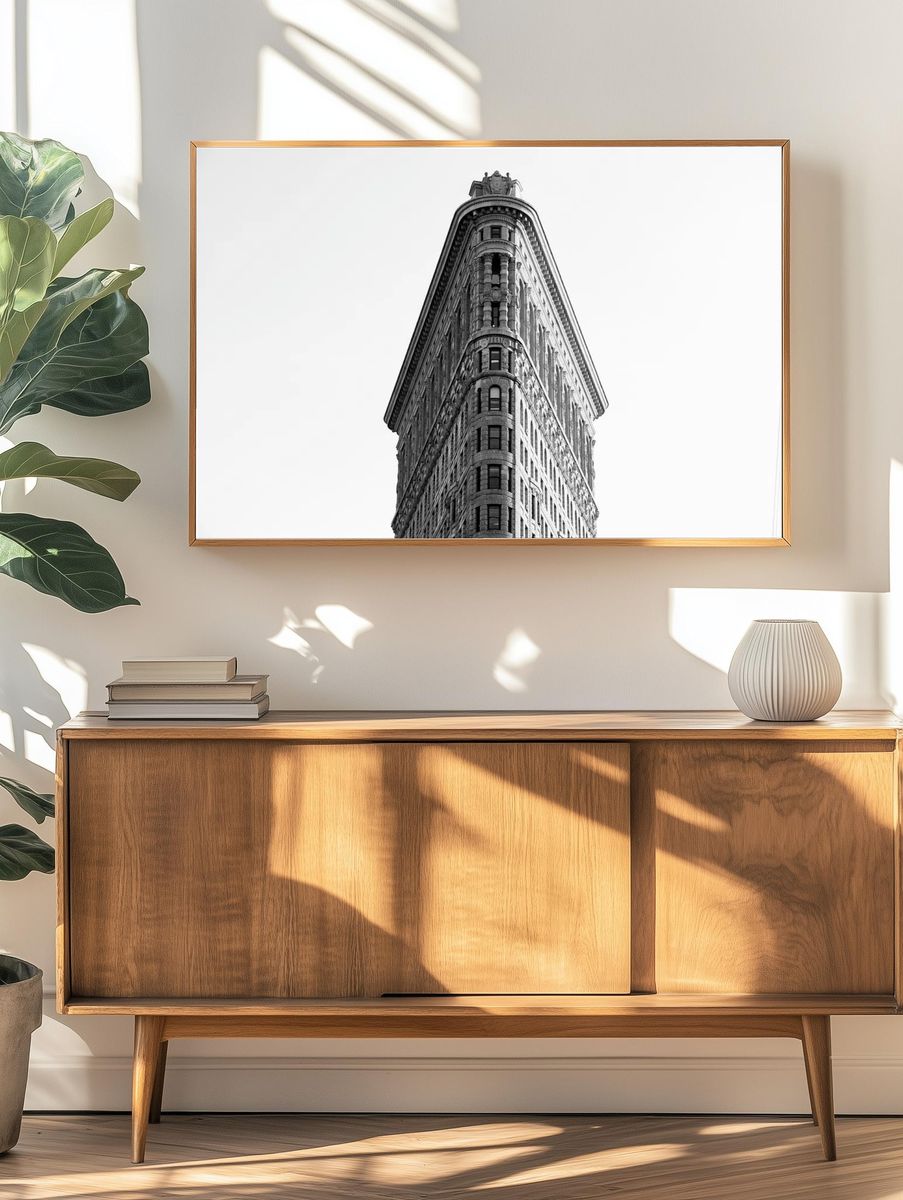 Black white photo looking Flatiron. — room view 3
