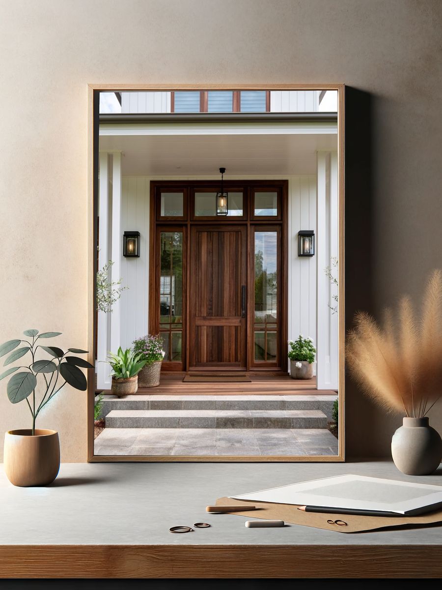 Modern Farmhouse Entryway Photography Poster. — room view 2