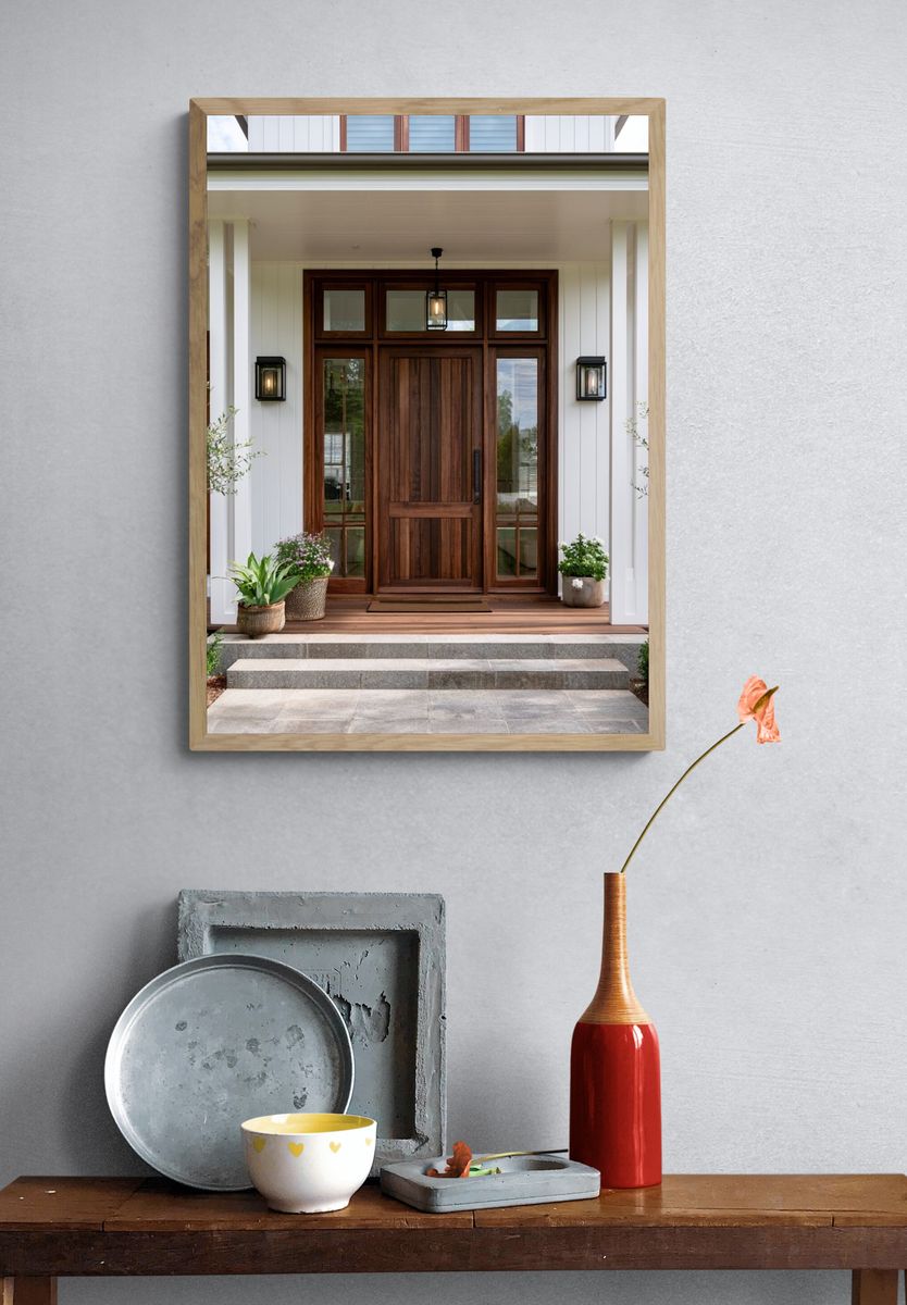Modern Farmhouse Entryway Photography Poster. — room view 3