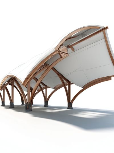 Organic Pavilion Architecture Print. poster print