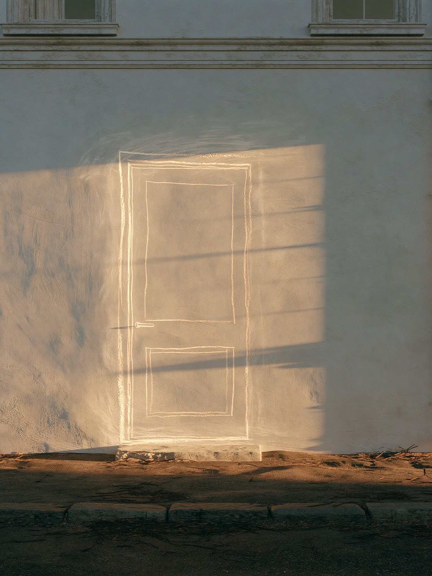 Sunlit Doorway Wall Poster. poster detail