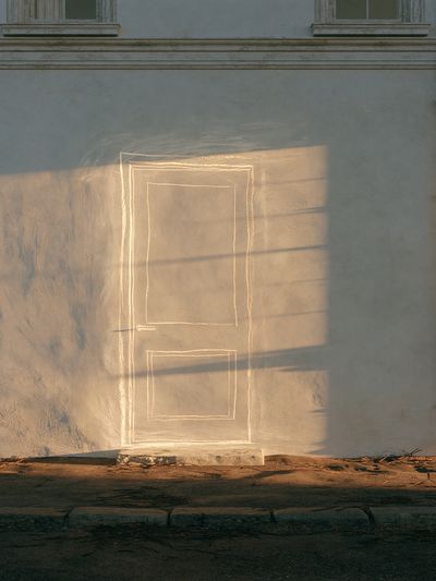 Sunlit Doorway Wall Poster.