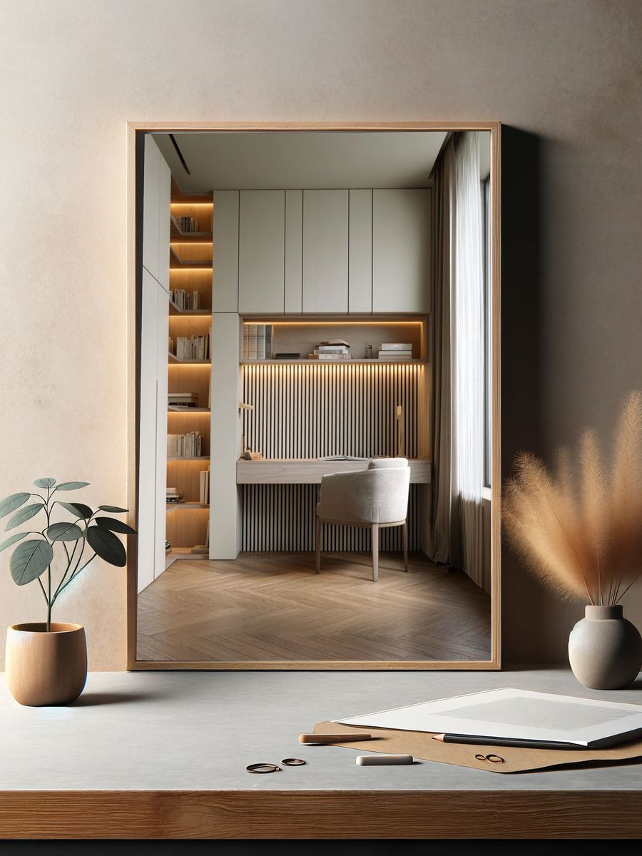 Modern Home Office Interior Print. — room view 2
