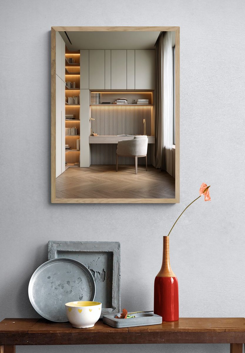 Modern Home Office Interior Print. — room view 3