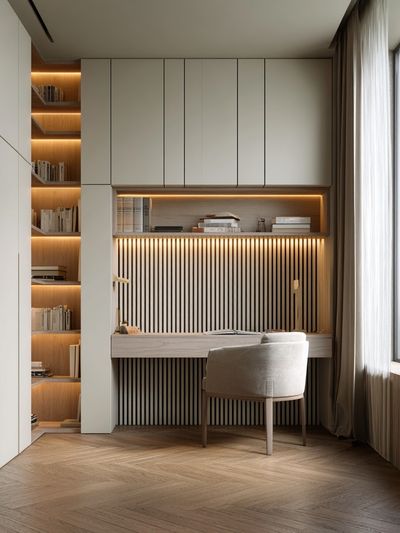 Modern Home Office Interior Print. poster
