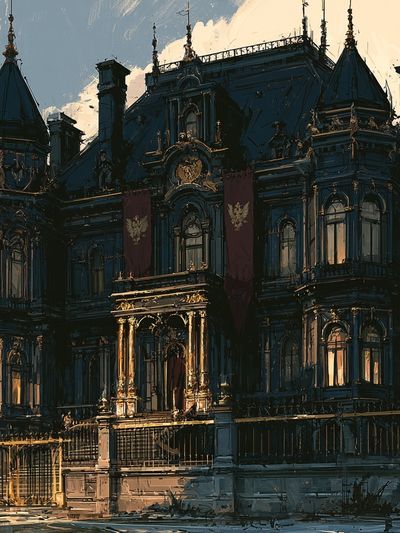 Haunted Mansion Architecture Print.