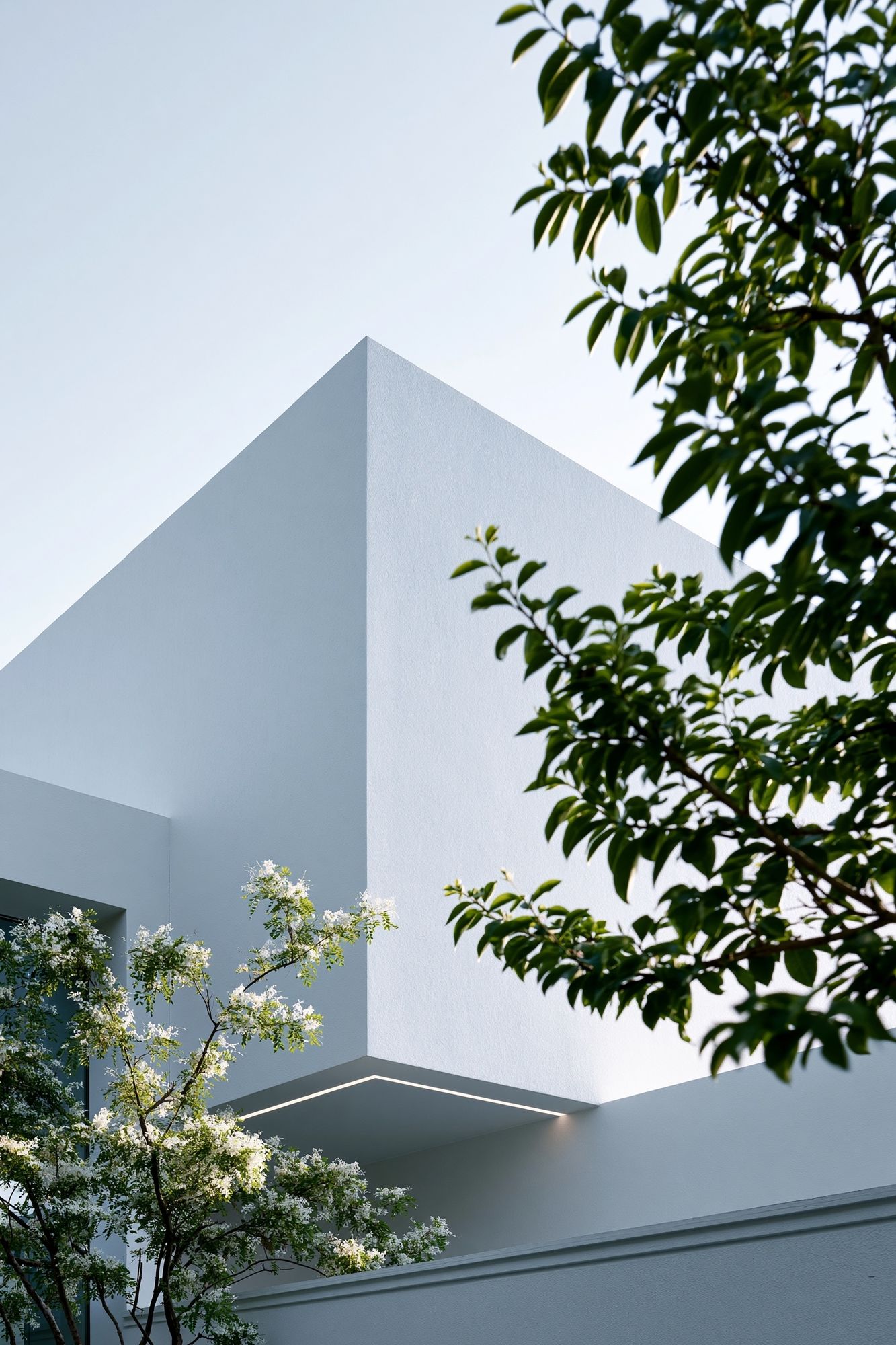 Modern Courtyard Architecture Print. poster detail