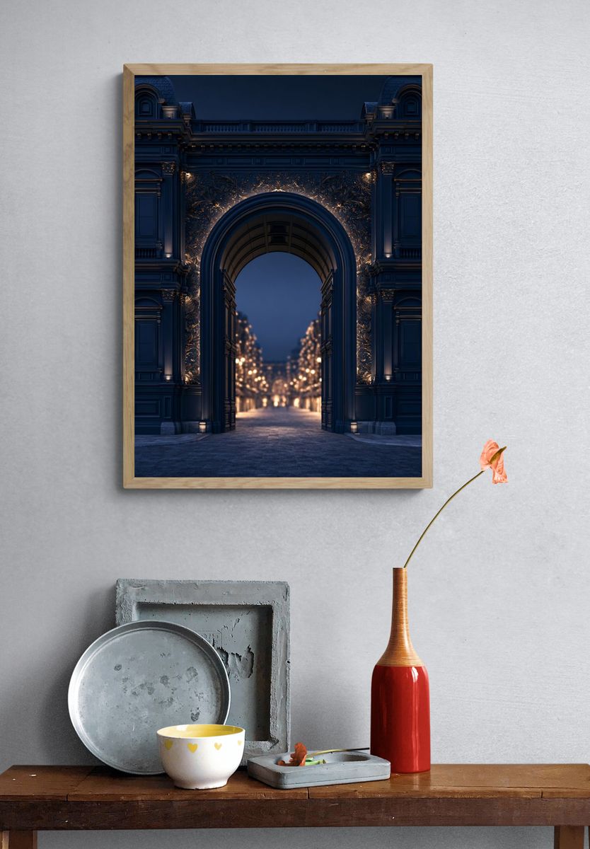 Grand Archway at Dusk Print. — room view 3
