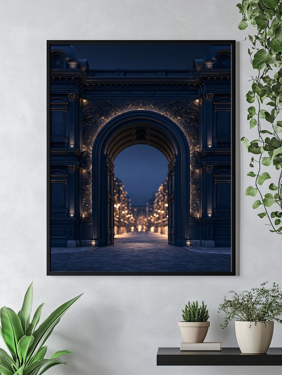 Grand Archway at Dusk Print. — room view 4