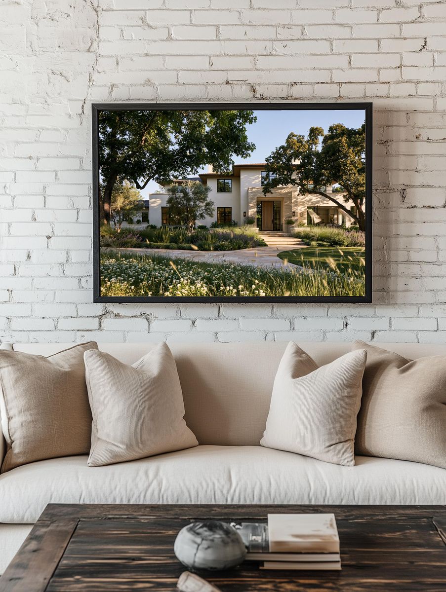 Modern Luxury House Photography Poster. — room view 1