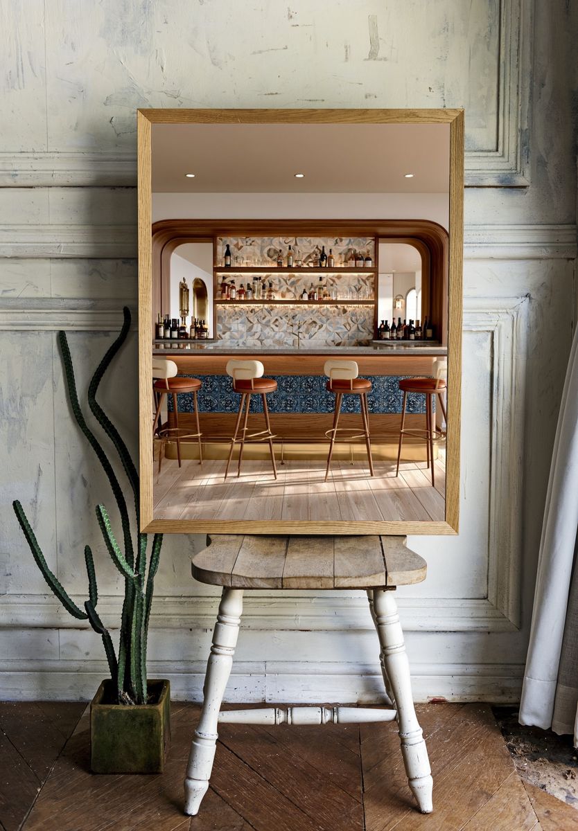 Elegant Home Bar Interior Poster. room preview