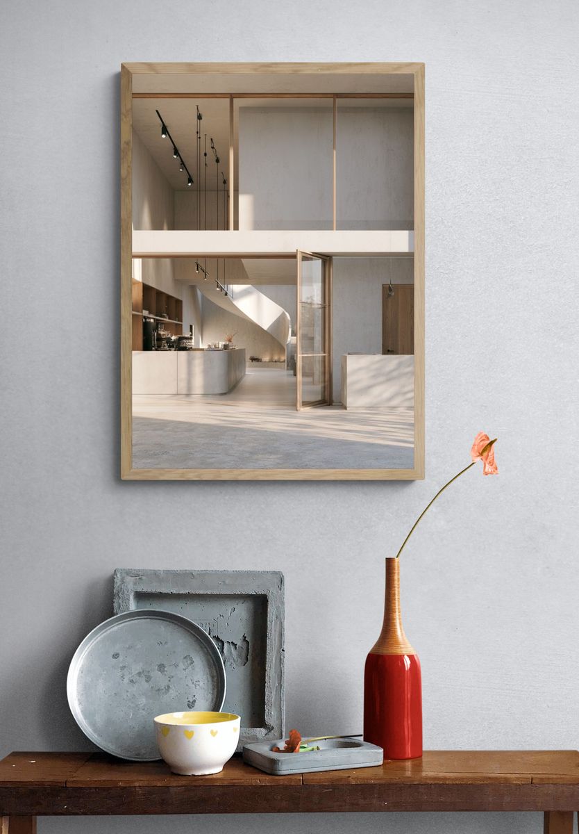 Minimalist Modern Interior Poster. — room view 3