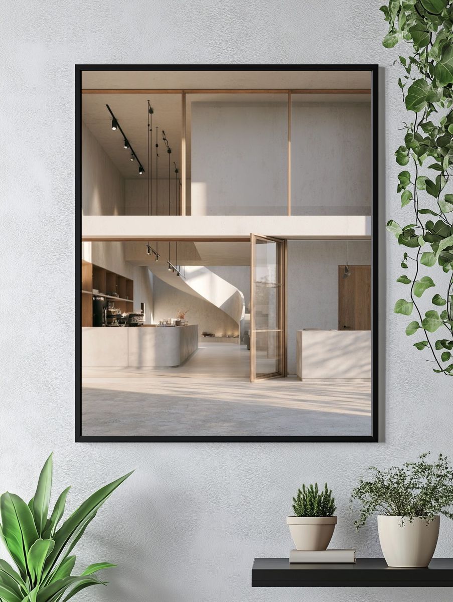 Minimalist Modern Interior Poster. — room view 4