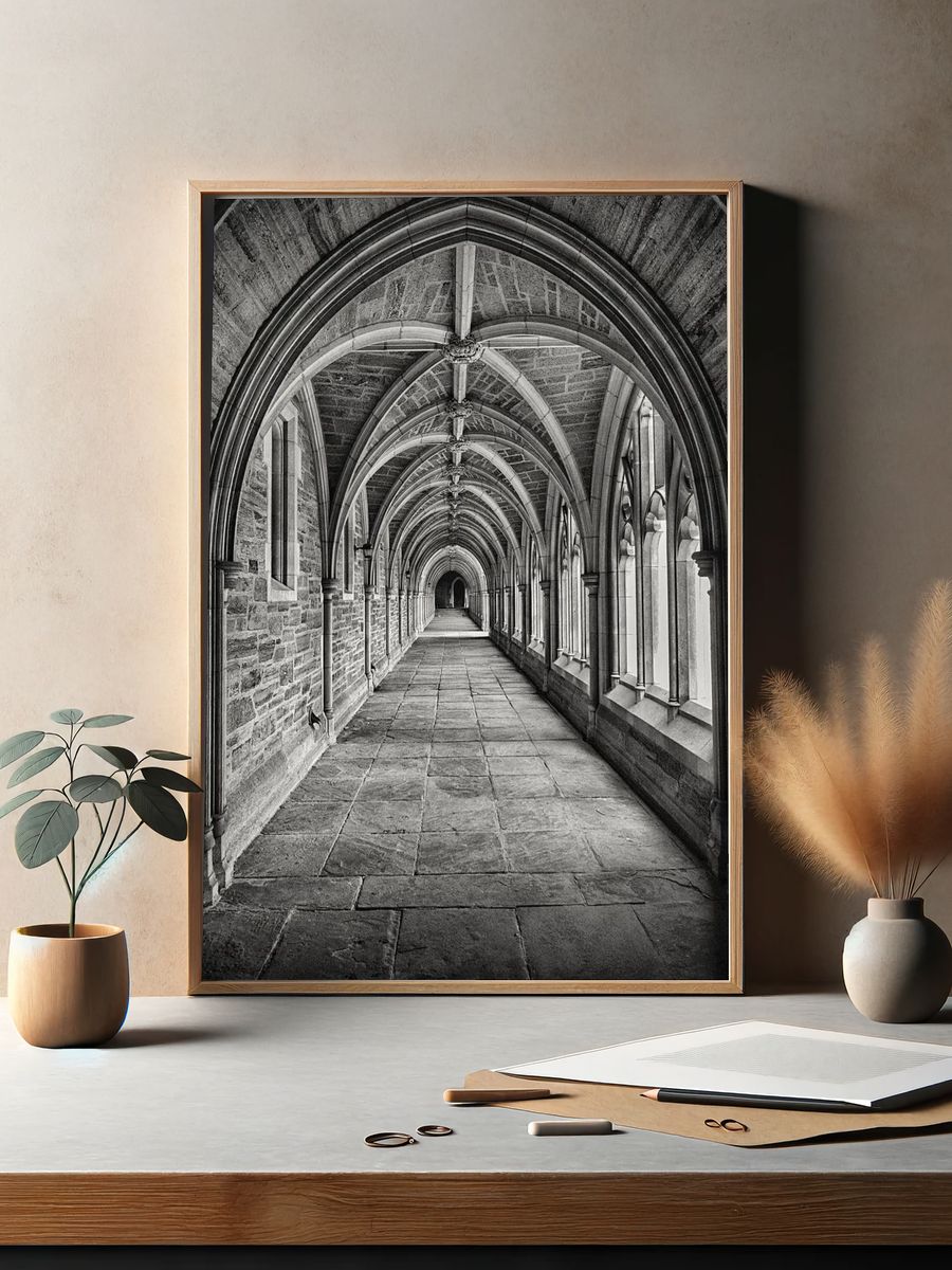 Corridor black white. — room view 2
