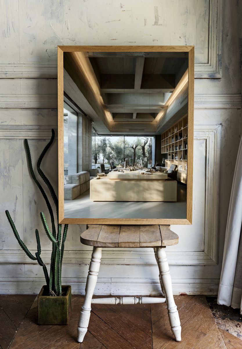 Modern Concrete Office Interior Print. room preview