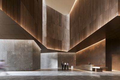 Modern Atrium Interior Poster. poster