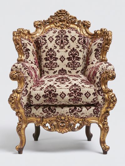 Ornate Baroque Armchair Print.