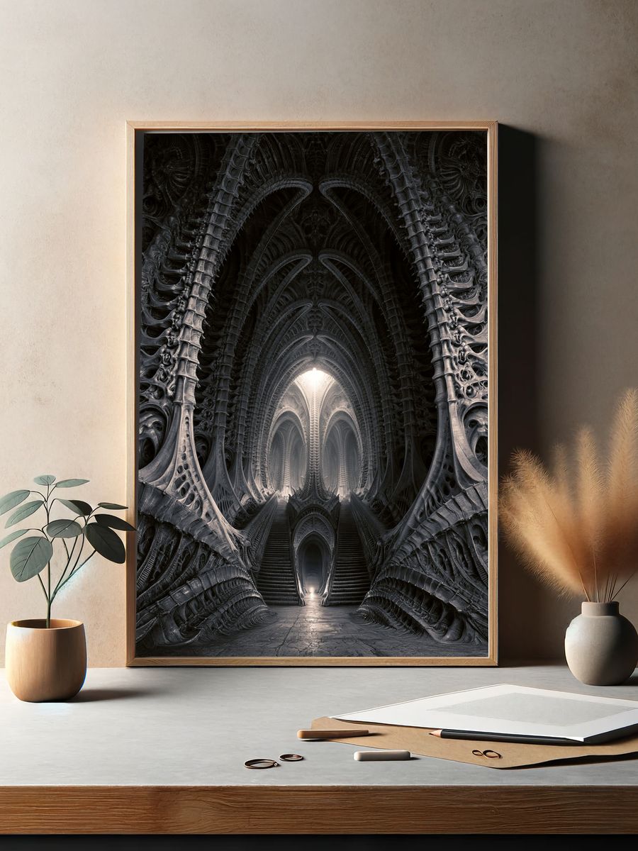 Ancient Temple Ruins — Photography Print. — room view 2
