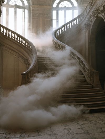 Grand Staircase in Mist Photography Poster.