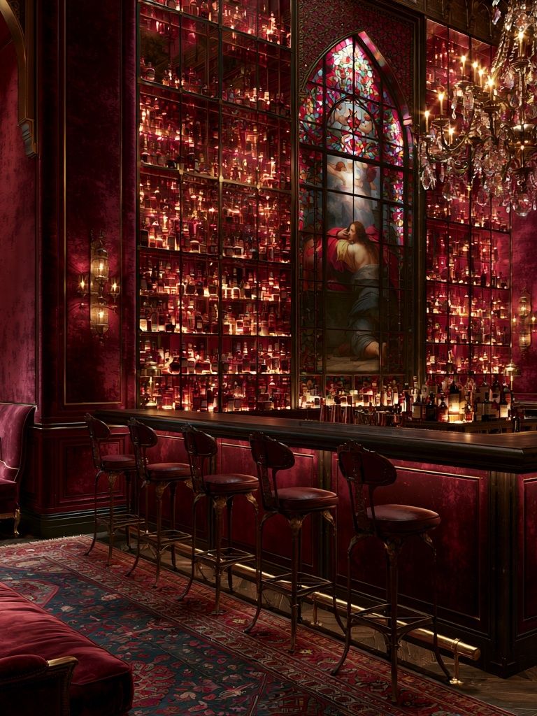 Velvet Baroque Lounge Poster. poster — architecture art