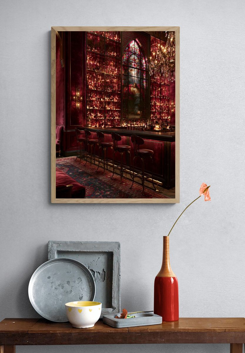 Velvet Baroque Lounge Poster. — room view 3