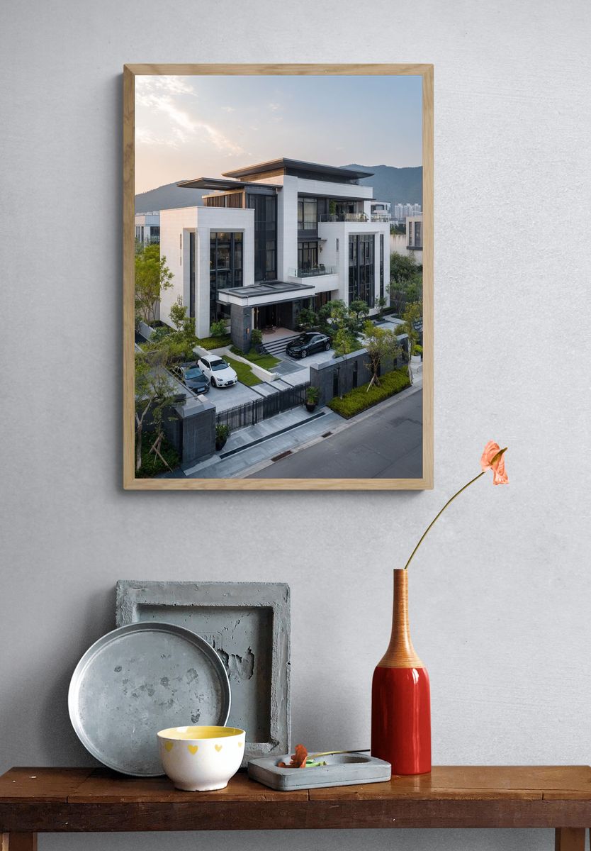 Modern Architecture — Luxury Home Print. — room view 3