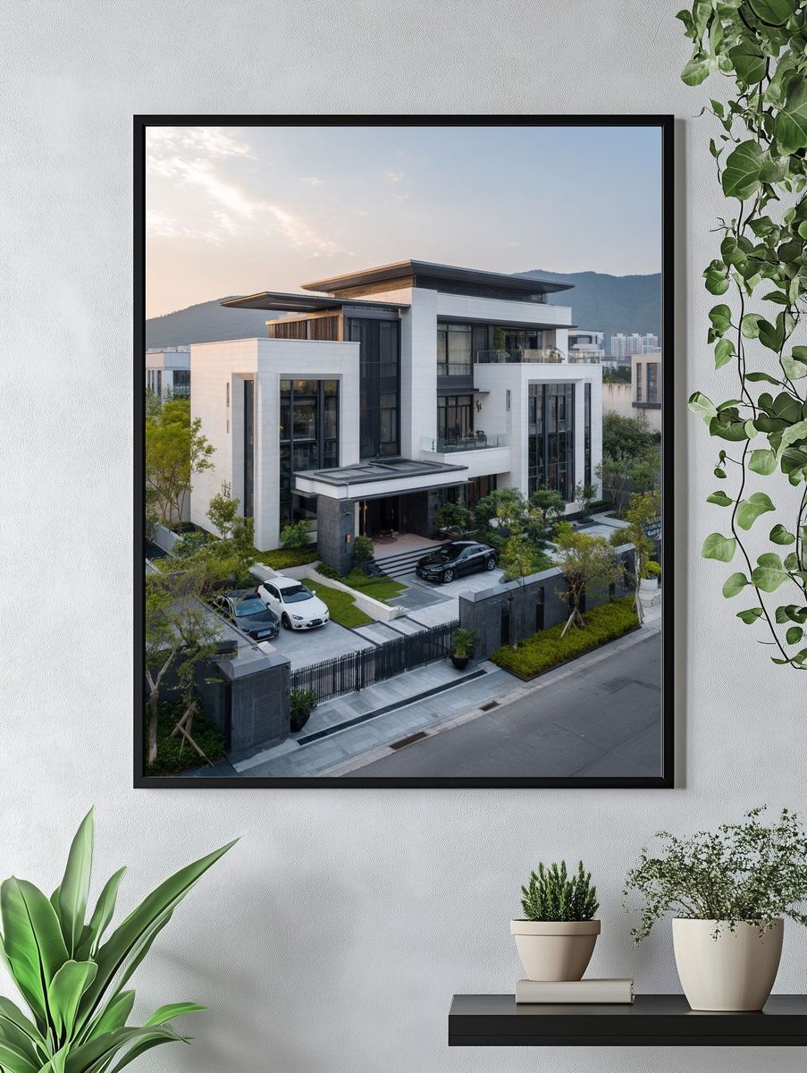 Modern Architecture — Luxury Home Print. — room view 4