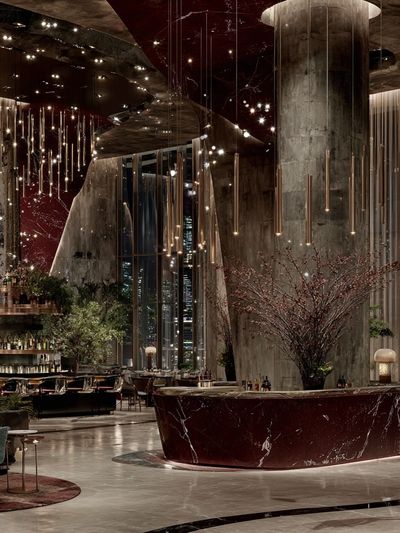 Luxury Hotel Lobby Photography Poster.