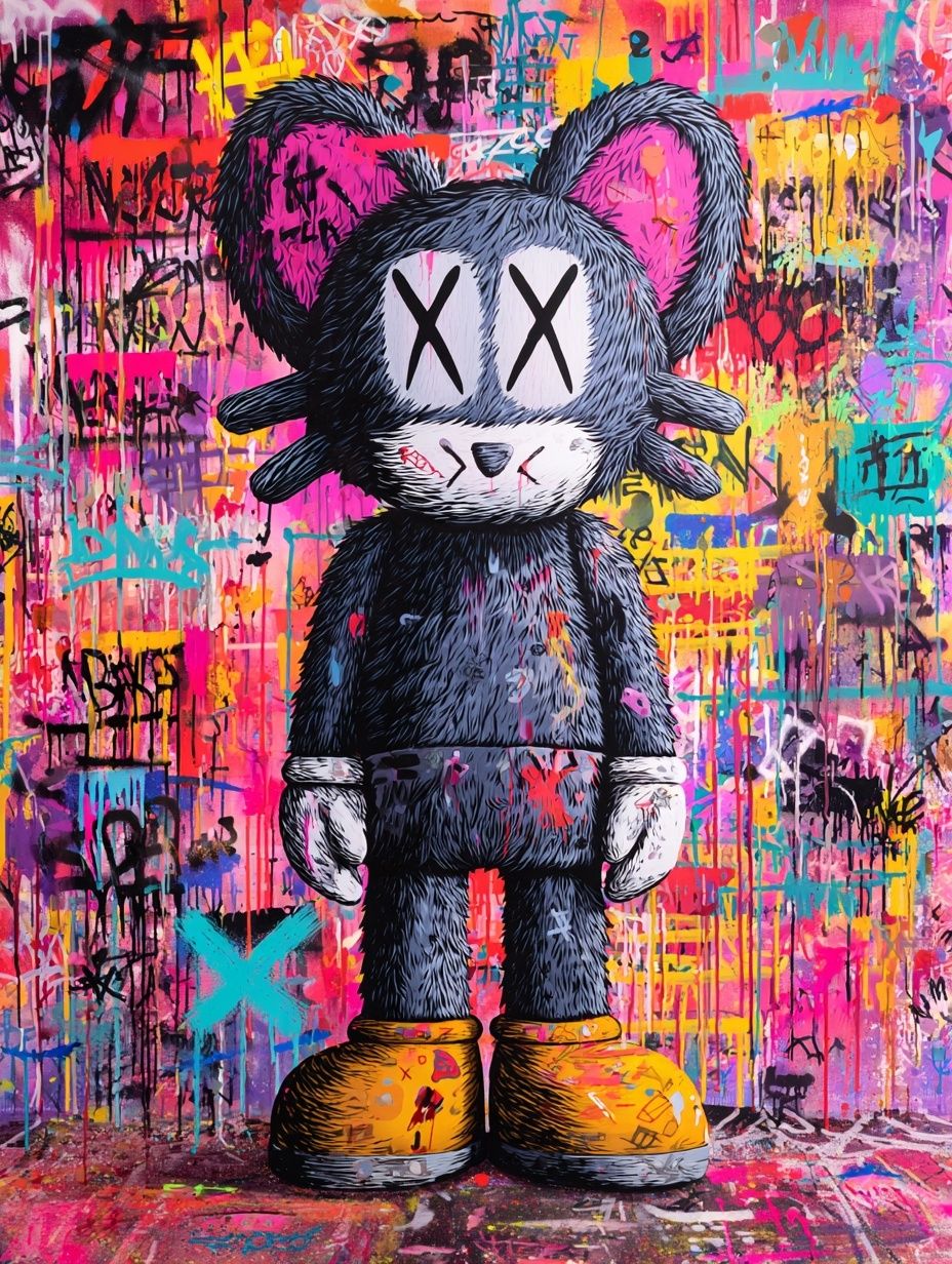 Street Art Character — Illustration Print. poster detail