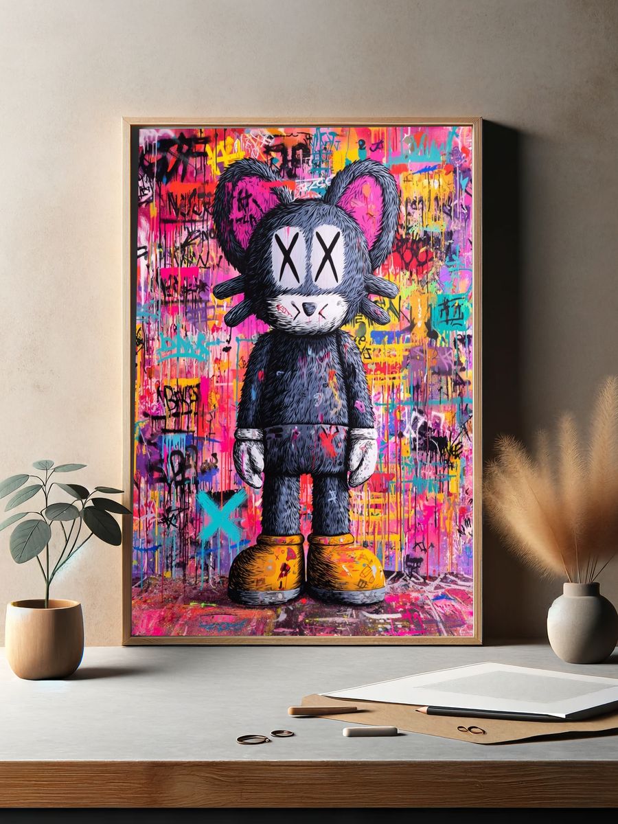 Street Art Character — Illustration Print. — room view 2