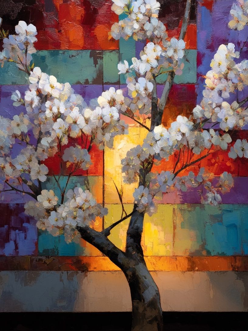 Blossoming Tree — Fine Art Print. poster — fine-art art