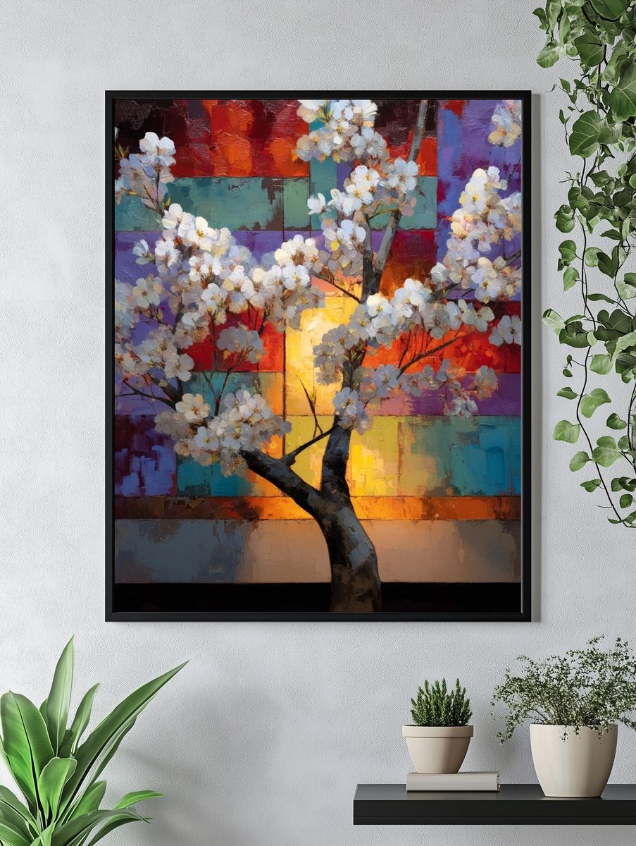 Blossoming Tree — Fine Art Print. — room view 4