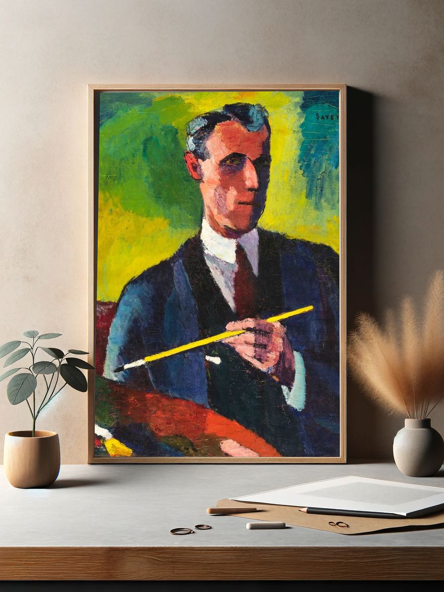 Self-Portrait — Expressionism Print. — room view 2