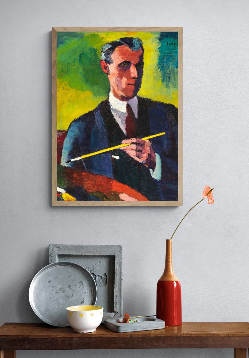 Self-Portrait — Expressionism Print. — room view 3
