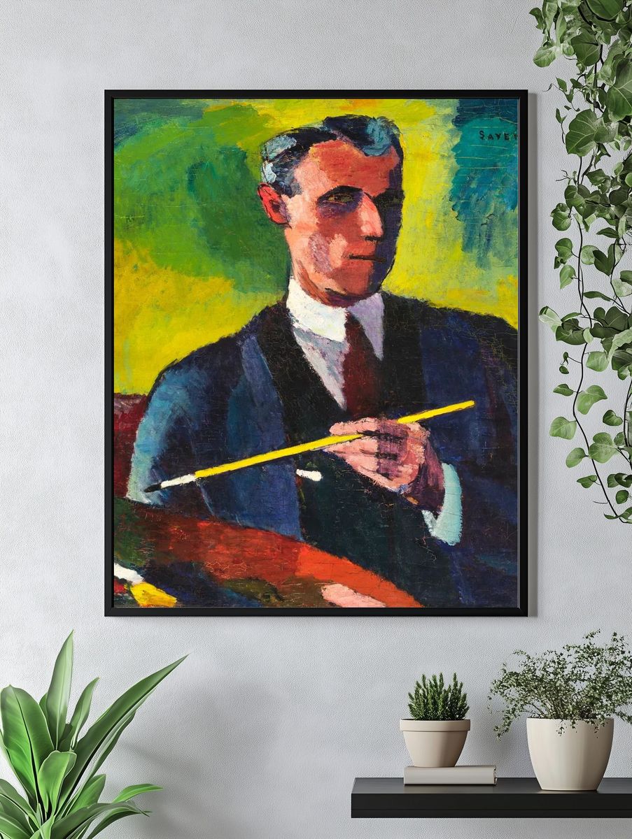 Self-Portrait — Expressionism Print. — room view 4