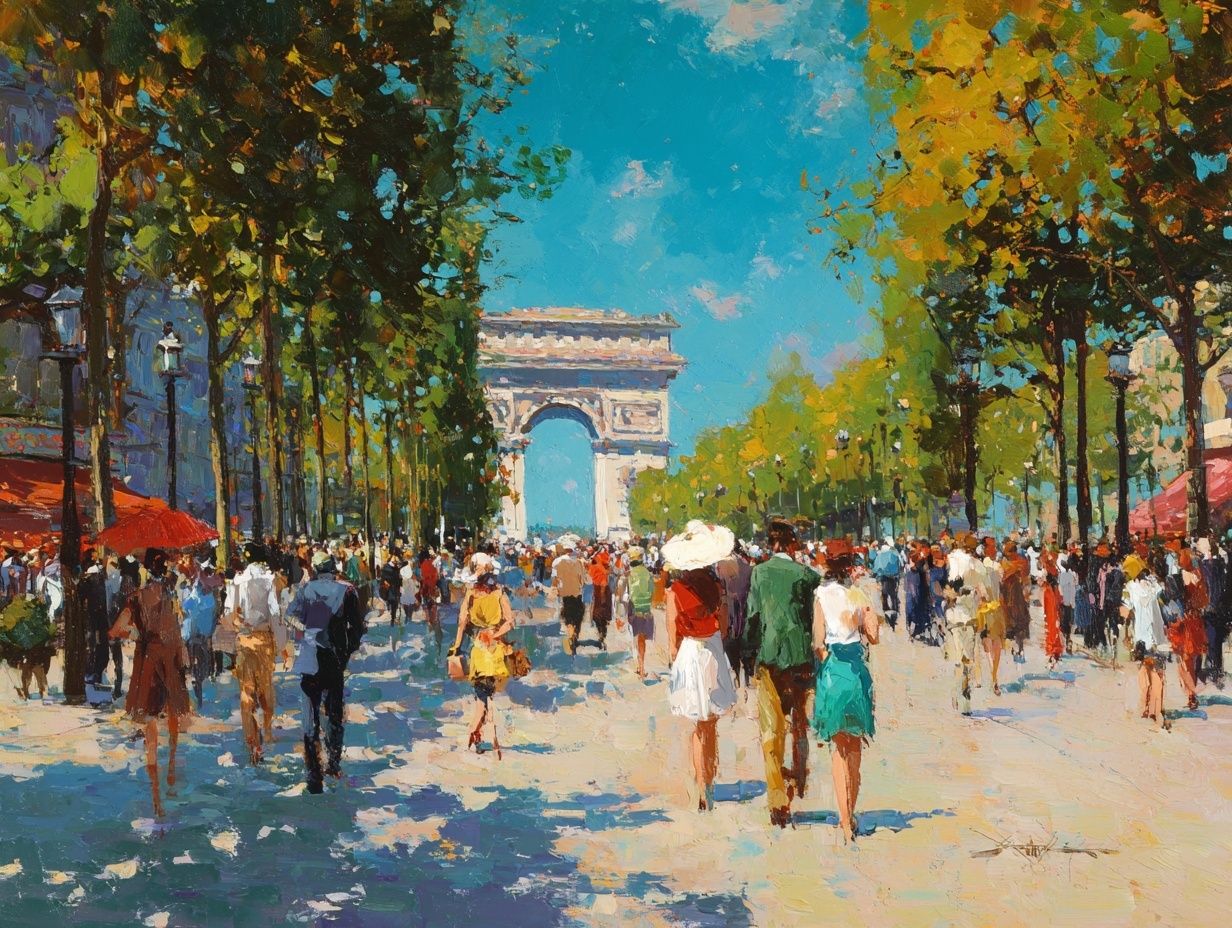 Arc de Triomphe — Impressionist Print. poster detail