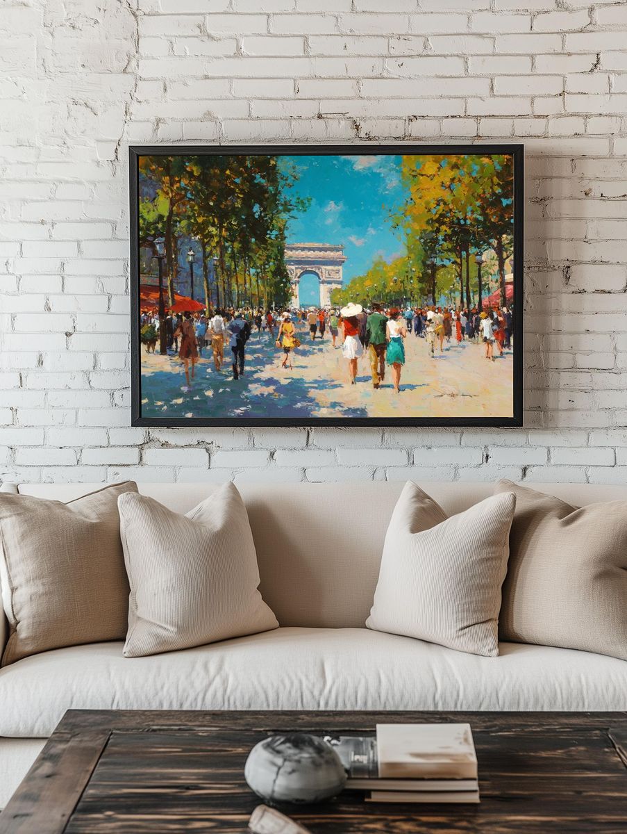 Arc de Triomphe — Impressionist Print. — room view 1