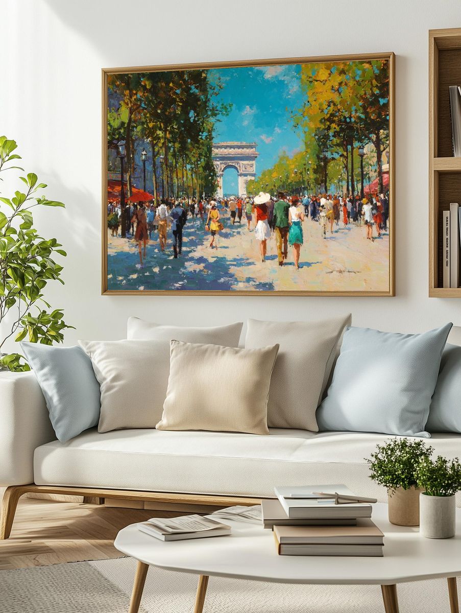 Arc de Triomphe — Impressionist Print. — room view 2