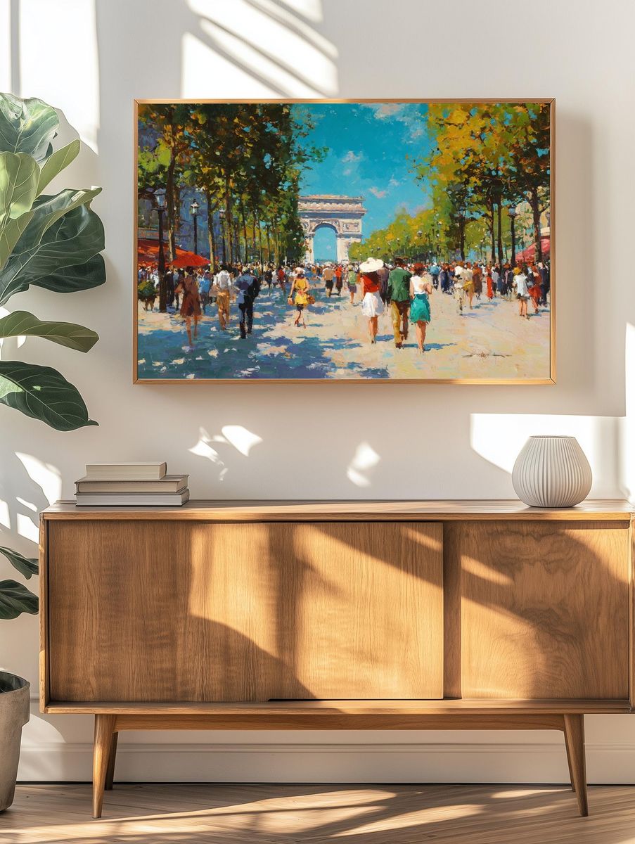 Arc de Triomphe — Impressionist Print. — room view 3